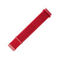 Nylonový řemínek FIXED Nylon Strap s šířkou 20mm pro smartwatch, červený