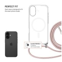 Pouzdro FIXED MagPure Neck s růžovou šňůrkou na krk pro Apple iPhone 17 (1)