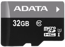 ADATA 32GB MicroSDHC Card with Adaptor Class 4