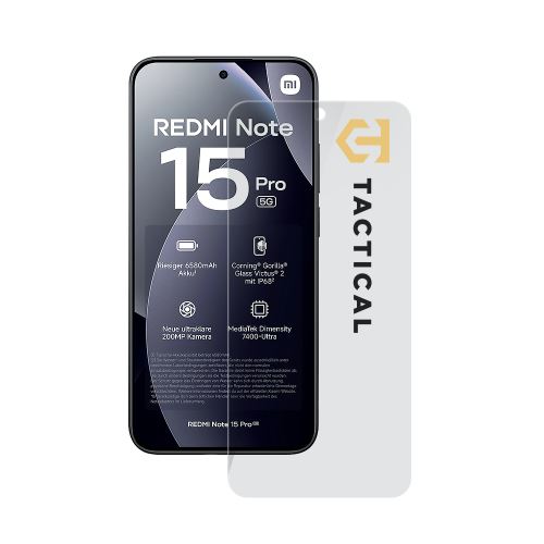 Tactical Glass Shield 2.5D for Xiaomi Redmi Note 15 Pro 5G Clear