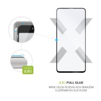 Ochranné tvrzené sklo FIXED Full-Cover pro Samsung Galaxy M51, lepení přes celý displej, černé