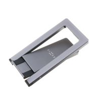Hliníkový stojánek FIXED Frame Pocket na stůl pro mobilní telefony, space gray