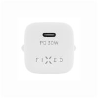 Síťová nabíječka FIXED mini s USB-C výstupem, podpora PD, 30W, bílá (4)