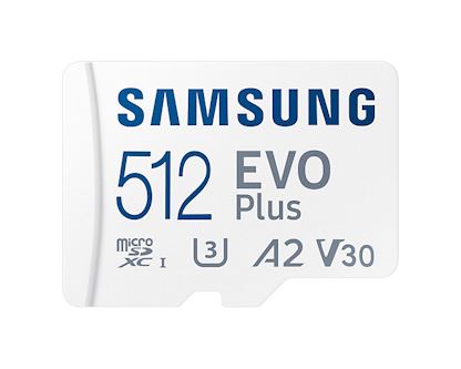 Samsung micro SDXC 512 GB EVO Plus + SD adaptér
