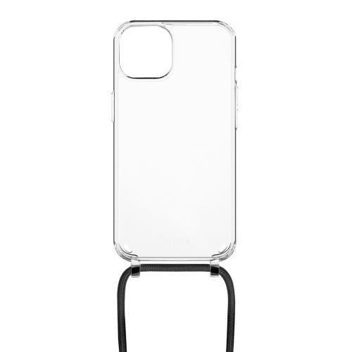 Pouzdro FIXED Pure Neck s černou šňůrkou na krk pro Apple iPhone 14