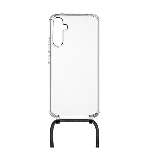 Pouzdro FIXED Pure Neck s černou šňůrkou na krk pro Samsung Galaxy A25 5G