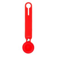Silikonové pouzdro s popruhem FIXED Silky pro Apple AirTag, červené (1)