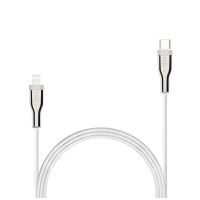 Krátký nabíjecí a datový opletený kabel FIXED s konektory USB-C/Lightning a podporou PD, 0.5 m, MFI, bílý (3)