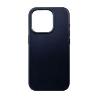 Kožený zadní kryt FIXED MagLeather s podporou MagSafe pro Apple iPhone 16 Pro, modrý (3)