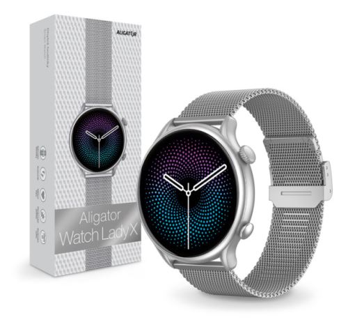 Chytré hodinky ALIGATOR Watch Lady X, stříbrné