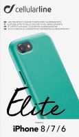 Ochranný kryt Cellularline Elite pro Apple iPhone SE (2020)/8/7/6, PU kůže, zelený