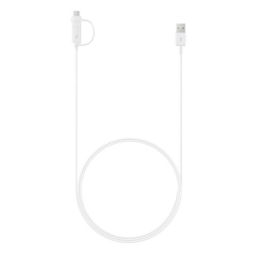 EP-DG930DWE Samsung Combo Type C/microUSB Data Cable White (Bulk)