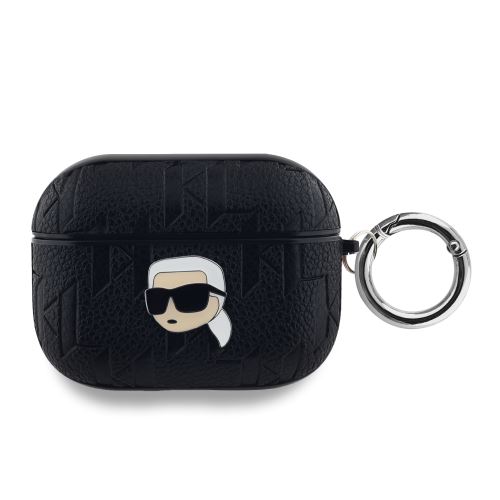 Karl Lagerfeld PU Embossed Karl Head Case for AirPods Pro Black