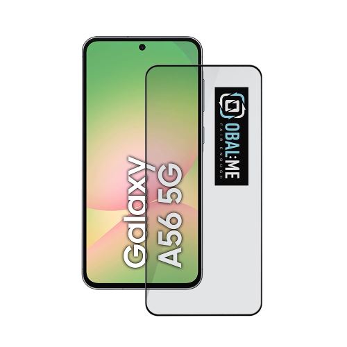OBAL:ME 5D Glass Screen Protector for Samsung Galaxy A56 5G/A36 5G Black