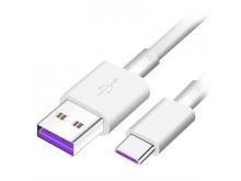 Huawei AP71 Quick Charger USB-C Data Cable 5A 1m White (Bulk)