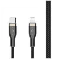 Dlouhý nabíjecí a datový opletený kabel FIXED s konektory USB-C/Lightning a podporou PD, 2m, MFI, černý (4)