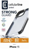 Ultra ochranné pouzdro Cellularline Tetra Force Shock-Twist pro Apple iPhone 15, 2 stupně ochrany, transparentní (2)