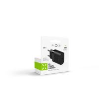 Síťová nabíječka FIXED s USB-C výstupem a podporou PD, 20W, černá (5)