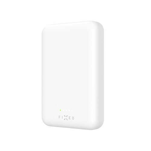 Powerbanka FIXED MagZen s bezdrátovým nabíjením a podporou Magsafe, 6 000 mAh, bílá