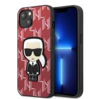 Karl Lagerfeld and Choupette Liquid Silicone Case for iPhone 13 mini Red