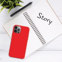 Zadní pogumovaný kryt FIXED Story pro Samsung A35 5G, červený (3)