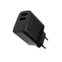 Síťová nabíječka FIXED s 2xUSB výstupem, 17W Smart Rapid Charge, černá (4)