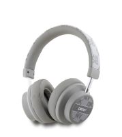 DKNY PU Leather Checkered Pattern Wireless Headphone Biege