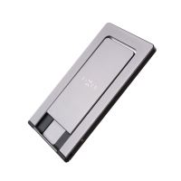 Hliníkový stojánek FIXED Frame Pocket na stůl pro mobilní telefony, space gray