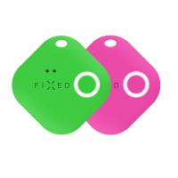 Smart tracker FIXED Smile s motion senzorem, DUO PACK - zelený + růžový