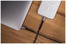 Nabíjecí a datový odolný kabel FIXED Armor s konektory USB-C/USB-C a podporou PD, 1.2 m, USB 2.0, 240W, šedý (7)
