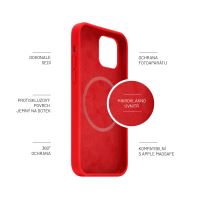 Zadní kryt FIXED MagFlow s podporou MagSafe pro Apple iPhone 14 Pro, červený