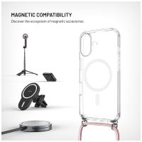 Pouzdro FIXED MagPure Neck s růžovou šňůrkou na krk pro Apple iPhone 17 (2)