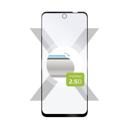 Ochranné tvrzené sklo FIXED Full-Cover pro Motorola Moto G62 5G, lepení přes celý displej, černé