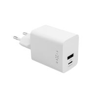 Síťová nabíječka FIXED Mini s USB-C a USB výstupem, podpora PD, 45W, bílá (1)