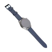 Kožený řemínek FIXED Leather Strap s šířkou 20mm pro smartwatch, modrý