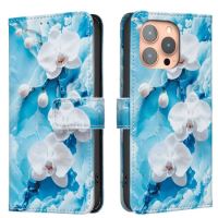 Pouzdro Book Binfen Painted Samsung A202 Galaxy A20e, Blue Orchid