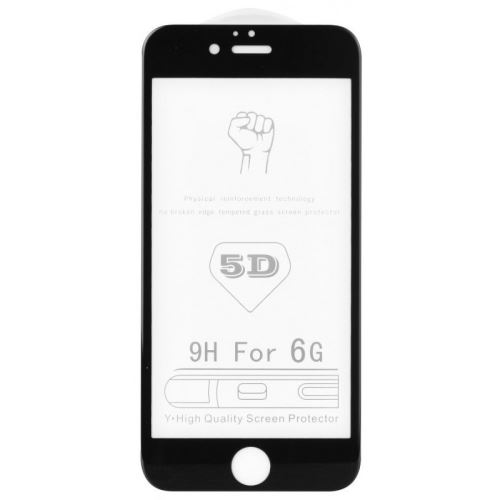 Tvrzené sklo 5D FULL GLUE Huawei Y6S černá - BULK
