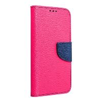 Pouzdro FANCY Diary iPhone 5, 5S, 5C, SE barva růžová/modrá